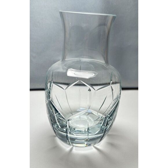 Vintage Block 24% Full Lead Crystal 7" Hand Crafted Vase Made In‎ Poland - Picture 1 of 7